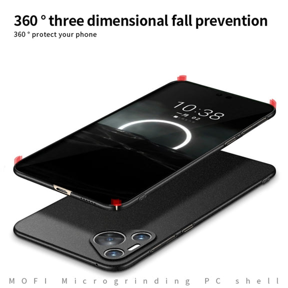 For Huawei Pura 70 MOFI Fandun Series Frosted PC Ultra-thin All-inclusive Phone Case(Gray)