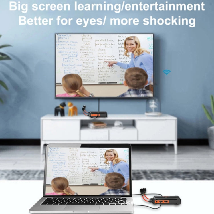 900S Pro Wireless Screen Casting HD Video Transmitter Receiver 300m Wireless Display Dongle Adapter(AU Plug)