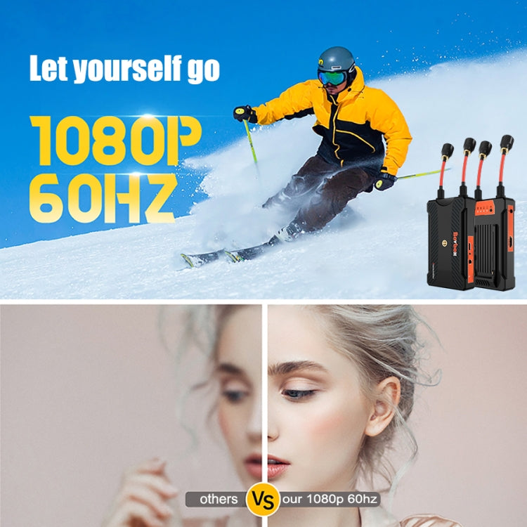 900S Pro Wireless Screen Casting HD Video Transmitter Receiver 300m Wireless Display Dongle Adapter(EU Plug)