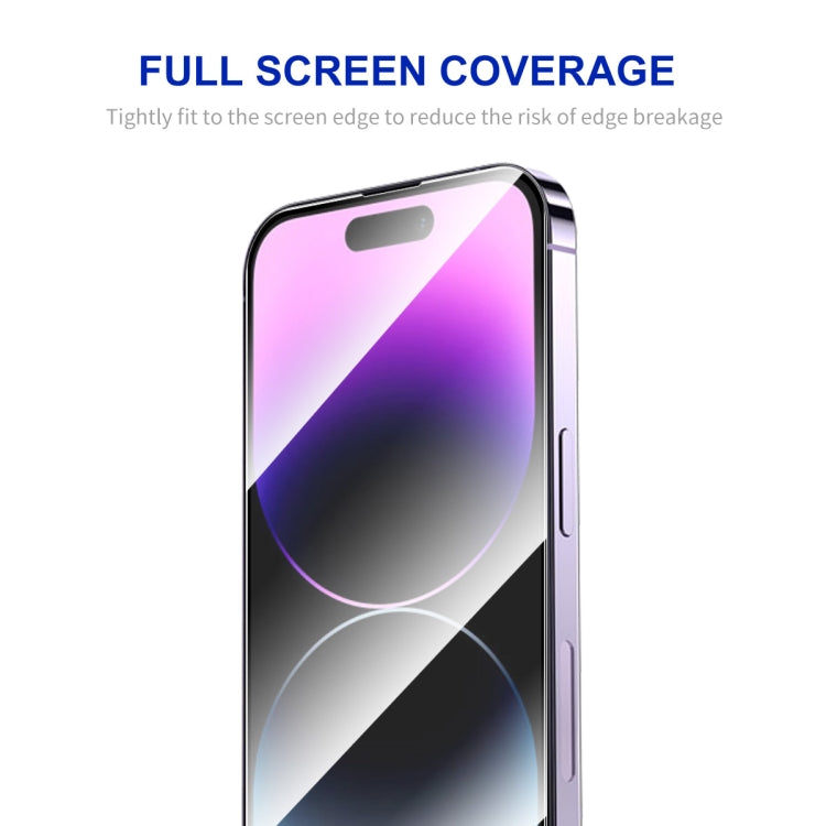 For iPhone 16 Plus 2pcs ENKAY Full Glue High Aluminum-silicon Tempered Glass Film