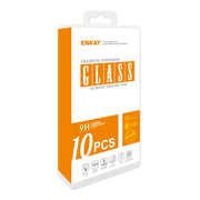For iPhone 16 10pcs ENKAY Full Glue High Aluminum-silicon Tempered Glass Film