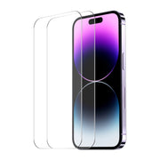 For iPhone 16 2pcs NKAY 0.26mm 9H 2.5D High Aluminum-silicon Tempered Glass Film