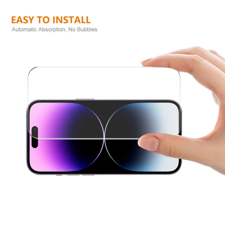 For iPhone 16 2pcs NKAY 0.26mm 9H 2.5D High Aluminum-silicon Tempered Glass Film