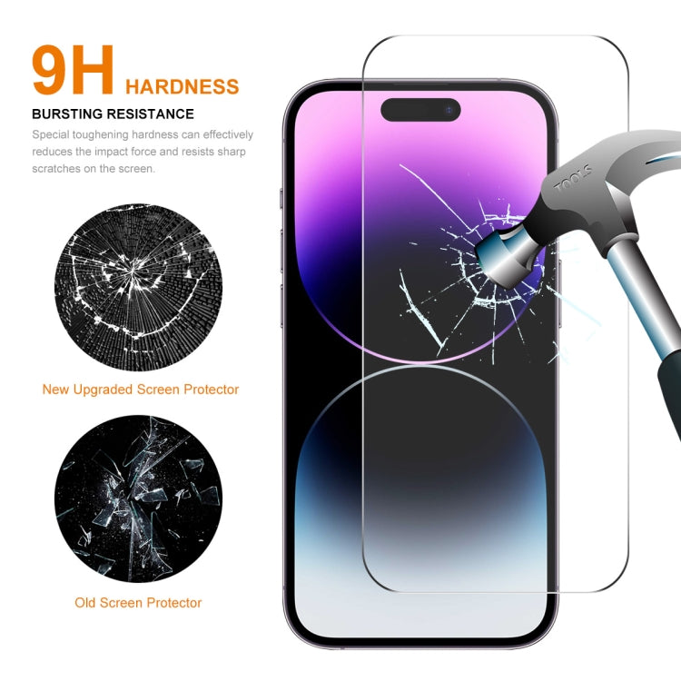 For iPhone 16 Plus 10pcs ENKAY 0.26mm 9H 2.5D High Aluminum-silicon Tempered Glass Film