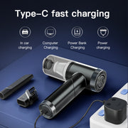 Q108 Cleaner Powerful Portable Wireless Car & Home Dual-use Hand Mini Vacuum Cleaner(White)