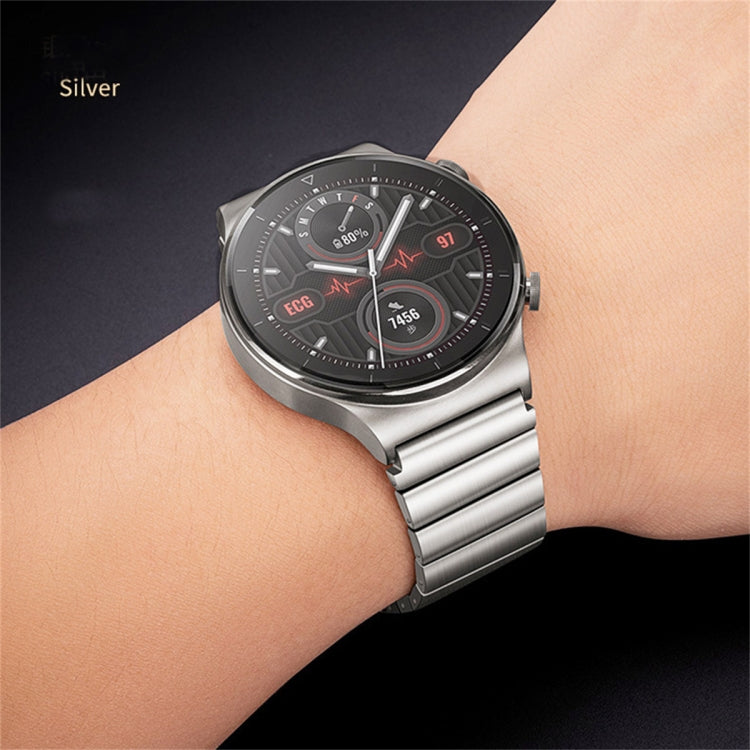For Huawei Watch GT3 Pro 46mm Titanium Alloy Quick Release Watch Band(Silver)