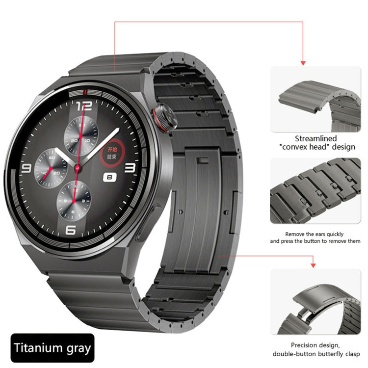 For Huawei Watch 3 Titanium Alloy Quick Release Watch Band(Gray)