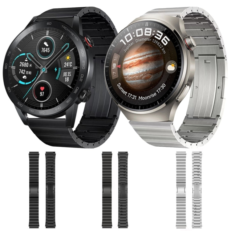 For Huawei Watch GT Runner Titanium Alloy Quick Release Watch Band(Gray)