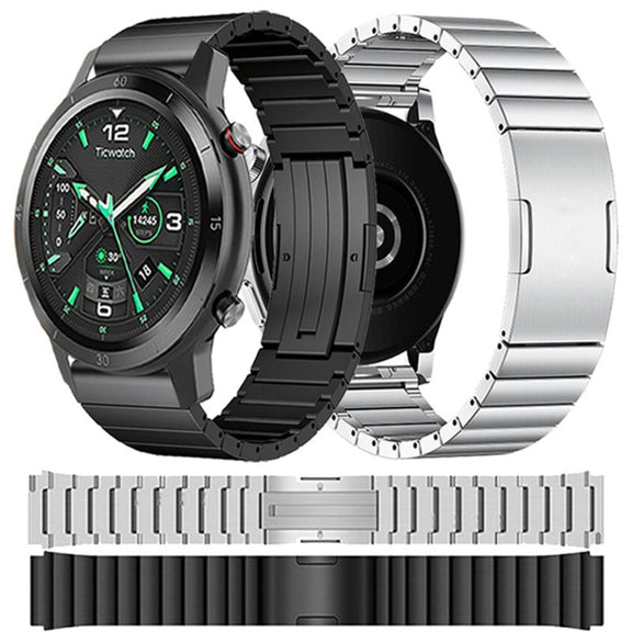 For Samsung Galaxy Watch 46mm One Bead Titanium Alloy Watch Band(Gray)