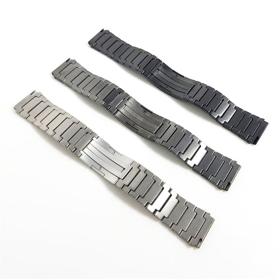 For Samsung Gear S3 Classic One Bead Titanium Alloy Watch Band(Black)