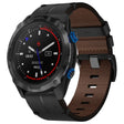 For Garmin Descent MK 2i Leather Textured 26mm Watch Band(Black) - Watch Bands by PMC TechLife | Online Shopping South Africa | PMC TechLife | Buy Now Pay Later Mobicred