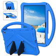 For Amazon Fire Max 11 2023 EVA Shockproof Tablet Case with Holder(Blue) - Amazon by PMC TechLife | Online Shopping South Africa | PMC TechLife | Buy Now Pay Later Mobicred