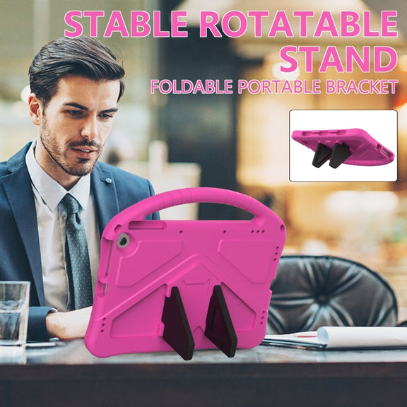 For Amazon Fire Max 11 2023 EVA Shockproof Tablet Case with Holder(RoseRed)