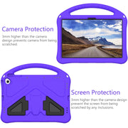 For Google Pixel Tablet 11 2023 EVA Shockproof Tablet Case with Holder(Purple)