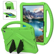 For Google Pixel Tablet 11 2023 EVA Shockproof Tablet Case with Holder(Green) - Google by PMC TechLife | Online Shopping South Africa | PMC TechLife | Buy Now Pay Later Mobicred