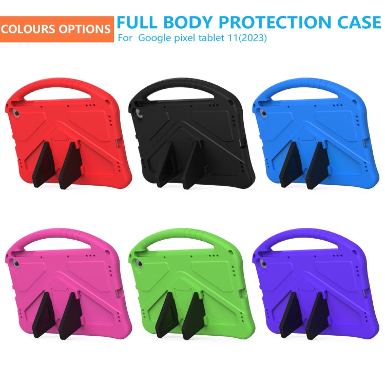 For Google Pixel Tablet 11 2023 EVA Shockproof Tablet Case with Holder(Blue)