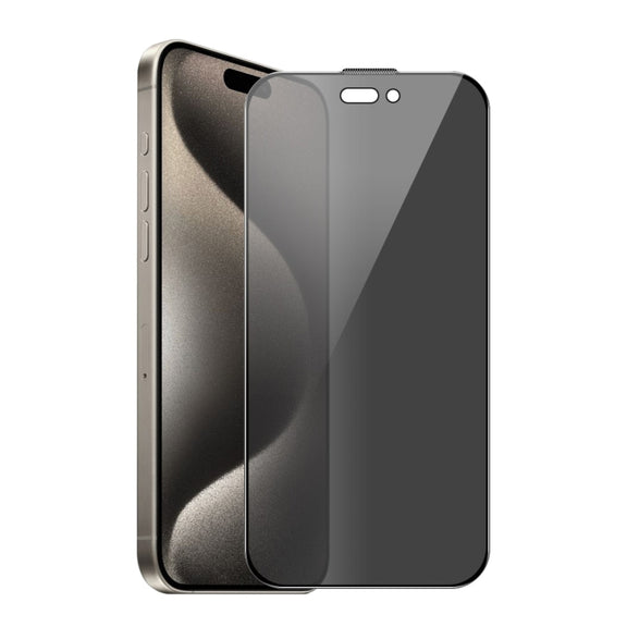 For iPhone 16 Pro ENKAY Hat-Prince 28 Degree Anti-peeping Tempered Glass Full Screen Film