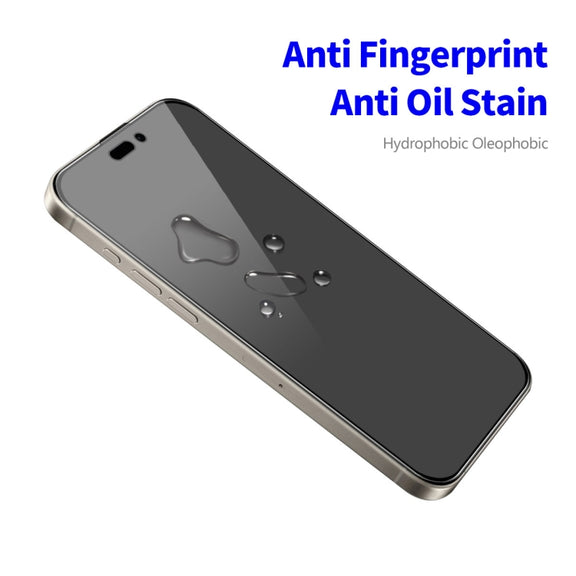 For iPhone 16 Pro ENKAY Hat-Prince 28 Degree Anti-peeping Tempered Glass Full Screen Film