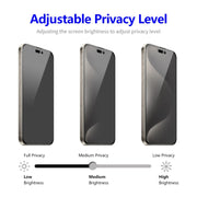 For iPhone 16 Pro 5pcs ENKAY Hat-Prince 28�� Anti-peeping Tempered Glass Protector Full Screen Film