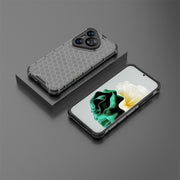 For Huawei Pura 70 Shockproof Honeycomb Phone Case(Black)