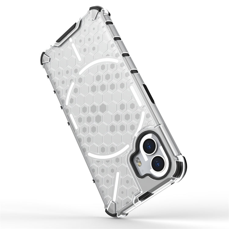 For Nothing Phone 2 Shockproof Honeycomb Phone Case(Black)