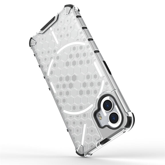 For Nothing Phone 2 Shockproof Honeycomb Phone Case(Black)