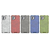 For Nothing Phone 2 Shockproof Honeycomb Phone Case(Black)
