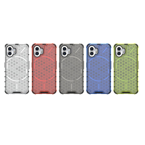 For Nothing Phone 2 Shockproof Honeycomb Phone Case(Black)