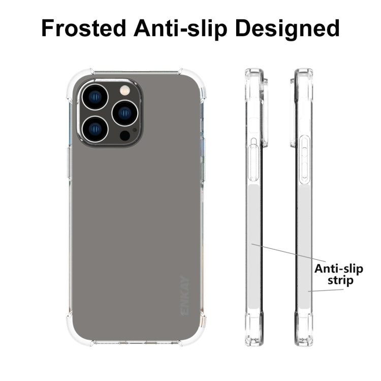 For iPhone 15 Pro Max ENKAY Hat-Prince Transparent TPU Shockproof Phone Case