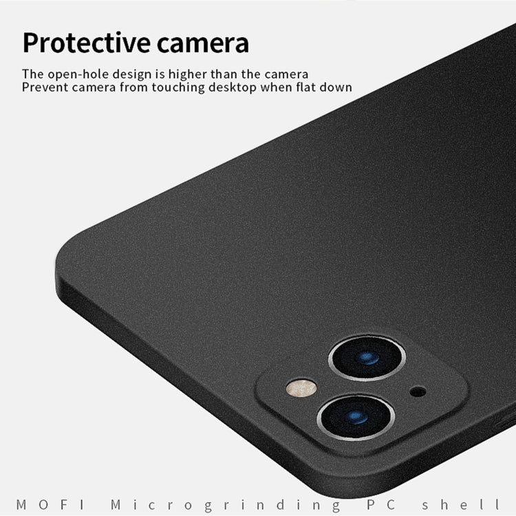 For iPhone 15 MOFI Fandun Series Frosted PC Ultra-thin All-inclusive Phone Case(Gray)
