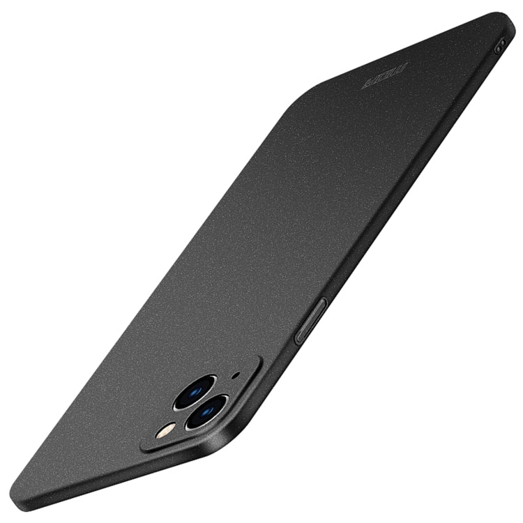 For iPhone 15 Plus  MOFI Fandun Series Frosted PC Ultra-thin All-inclusive Phone Case(Black)