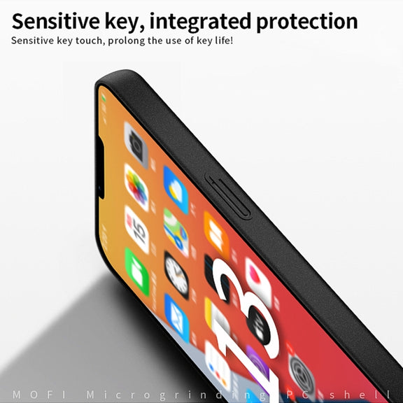 For iPhone 15 Plus  MOFI Fandun Series Frosted PC Ultra-thin All-inclusive Phone Case(Blue)