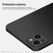 For iPhone 15 Plus  MOFI Fandun Series Frosted PC Ultra-thin All-inclusive Phone Case(Blue)