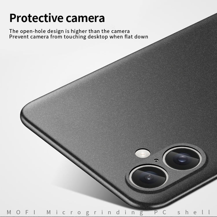 For iPhone 16 Plus MOFI Fandun Series Frosted PC Ultra-thin All-inclusive Phone Case(Green)