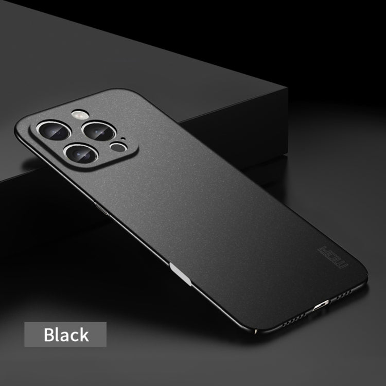 For iPhone 16 Pro MOFI Fandun Series Frosted PC Ultra-thin All-inclusive Phone Case(Black)
