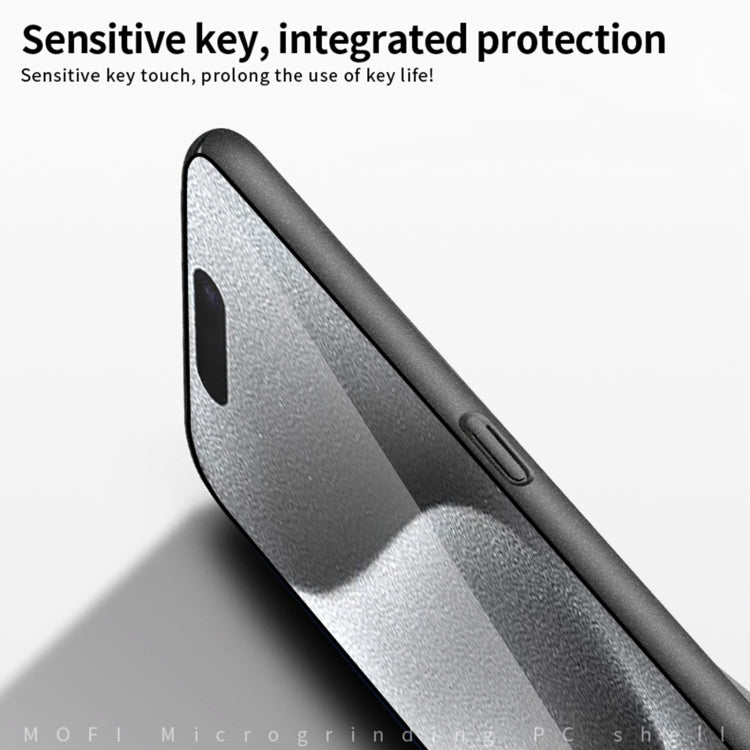 For iPhone 16 Pro MOFI Fandun Series Frosted PC Ultra-thin All-inclusive Phone Case(Black)