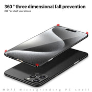 For iPhone 16 Pro MOFI Fandun Series Frosted PC Ultra-thin All-inclusive Phone Case(Black)