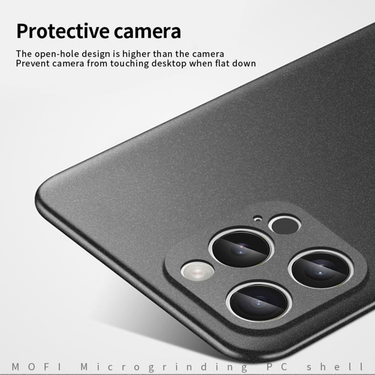 For iPhone 16 Pro Max MOFI Fandun Series Frosted PC Ultra-thin All-inclusive Phone Case(Gray)