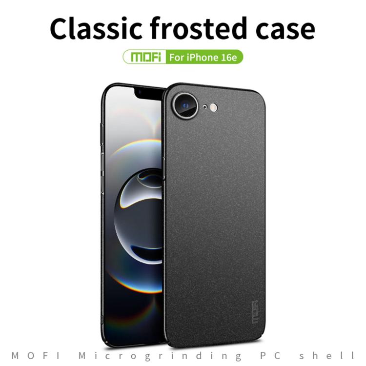 For iPhone 16e MOFI Fandun Series Frosted PC Ultra-thin All-inclusive Phone Case(Green)