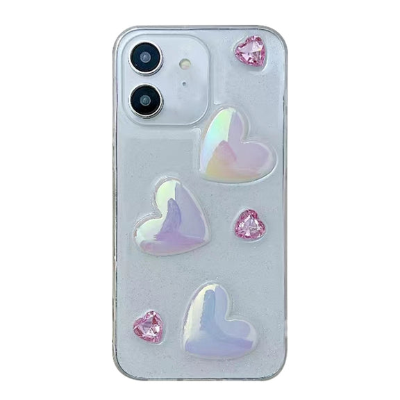 For iPhone 11 Love Epoxy TPU Phone Case(Pink)
