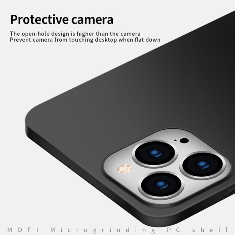 For iPhone 15 Plus MOFI Frosted PC Ultra-thin Hard Phone Case(Blue)
