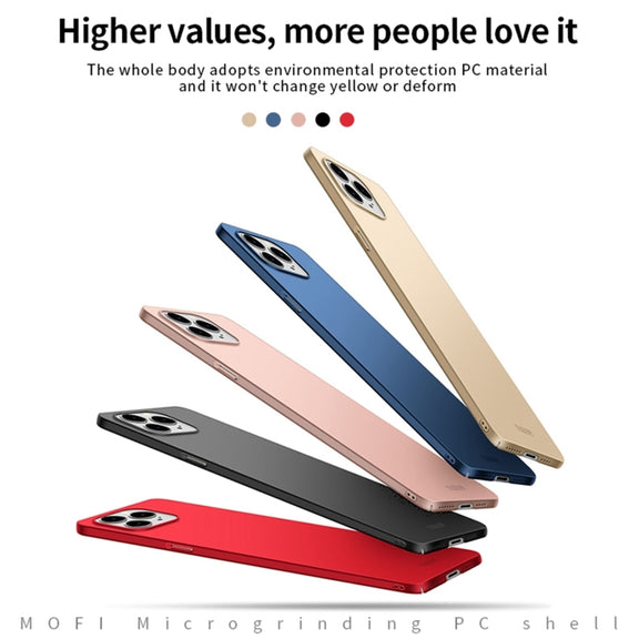 For iPhone 15 Pro Max MOFI Frosted PC Ultra-thin Hard Phone Case(Blue)