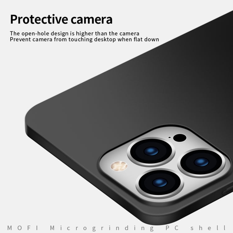 For iPhone 16 Pro MOFI Frosted PC Ultra-thin Hard Phone Case(Black)