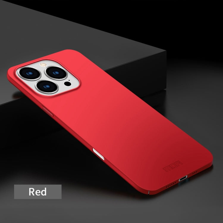 For iPhone 16 Pro MOFI Frosted PC Ultra-thin Hard Phone Case(Red)