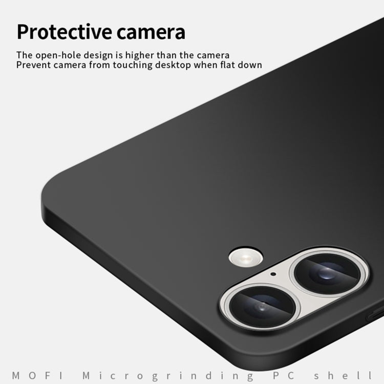 For iPhone 16 MOFI Frosted PC Ultra-thin Hard Phone Case(Red)
