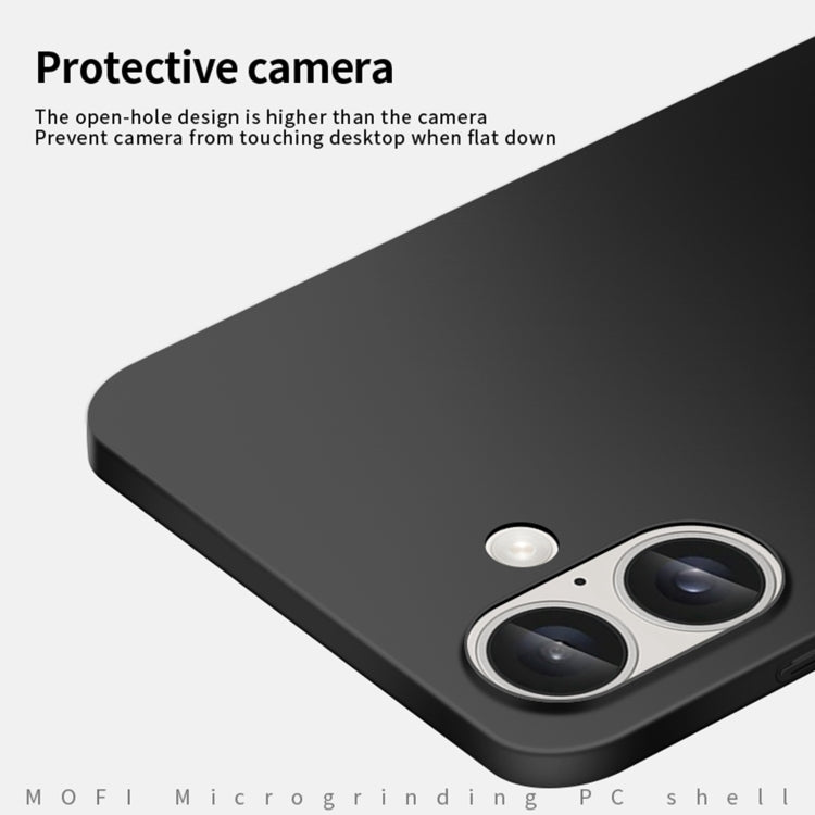 For iPhone 16 Plus MOFI Frosted PC Ultra-thin Hard Phone Case(Blue)