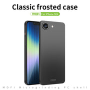 For iPhone 16e MOFI Frosted PC Ultra-thin Hard Phone Case(Black)
