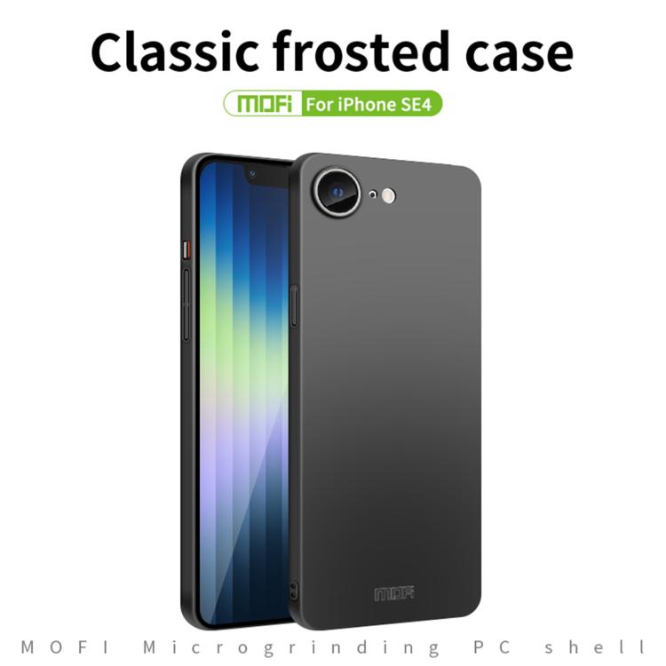 For iPhone 16e MOFI Frosted PC Ultra-thin Hard Phone Case(Gold)