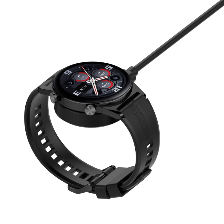 For Honor Watch 4 Split Mmagnetic Suction Watch Charging Cable, Length: 1m(Black)