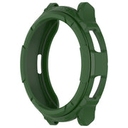 For Samsung Galaxy Watch 6 Classic 47mm Rotating Ring  + TPU Armor Watch Protective Case(Green)